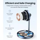 Ugreen CD317 MagSafe / Qi 2in1 Vezeték Nélküli Töltő - Fekete