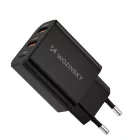 Wozinsky Hálózati Töltő 30W - USB-C + 2x USB-A - Fekete