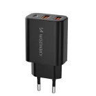 Wozinsky Hálózati Töltő 30W - USB-C + 2x USB-A - Fekete