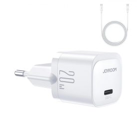 Joyroom Hálózati Töltő - USB-C 20W PD + C-C Kábel - Fehér   Joyroom Hálózati Töltő - USB-C 20W PD + C-C Kábel - Fehér