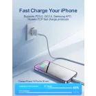 Joyroom Hálózati Töltő - USB-C 20W PD + C-C Kábel - Fehér