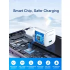 Joyroom Hálózati Töltő - USB-C 20W PD + C-C Kábel - Fehér