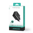 Joyroom JR-TCF06 Hálózati Töltő 20W PD - USB-C + 1m C-C Kábel - Fekete