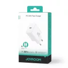 Joyroom JR-TCF06 Hálózati Töltő 20W PD - USB-C + 1m C-C Kábel - Fehér