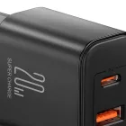 Joyroom Hálózati Töltő 20W - USB-A + USB-C + USB-C Kábel - Fekete