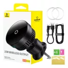 Baseus MagPro Mágneses Autós Tartó és Töltő 15W - Fekete