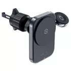 Acefast D18 Autós Tartó és 15W MagSafe / Qi Töltő + USB-A-USB-C Kábel - Fekete