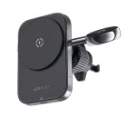 Acefast D18 Autós Tartó és 15W MagSafe / Qi Töltő + USB-A-USB-C Kábel - Fekete