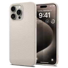 iPhone 15 Pro Max Tok - Spigen Liquid Air - Natúr Titán iPhone 15 Pro Max Tok - Spigen Liquid Air - Natúr Titán