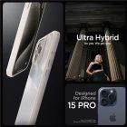 iPhone 15 Pro Tok - Spigen Ultra Hybrid - Titán