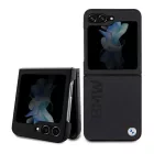 Samsung Galaxy Z Flip 5 Tok - BMW Leather Hot Stamp - Fekete