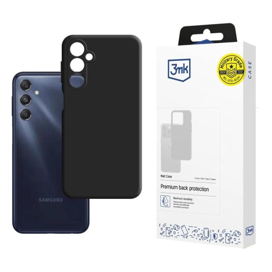 Samsung Galaxy M34 5G Tok - 3mk Matt Case - Fekete