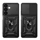Samsung Galaxy S24+ Plus Tok - Hybrid Armor Camshield - Fekete