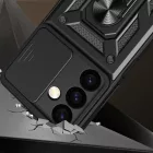 Samsung Galaxy S24+ Plus Tok - Hybrid Armor Camshield - Fekete