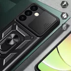 Samsung Galaxy S24+ Plus Tok - Hybrid Armor Camshield - Fekete