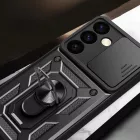 Samsung Galaxy S24+ Plus Tok - Hybrid Armor Camshield - Fekete