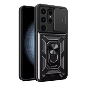   Samsung Galaxy S24 Ultra Tok - Hybrid Armor Camshield - Fekete