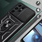 Samsung Galaxy S24 Ultra Tok - Hybrid Armor Camshield - Fekete