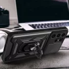 Samsung Galaxy S24 Ultra Tok - Hybrid Armor Camshield - Fekete