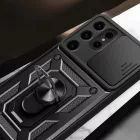 Samsung Galaxy S24 Ultra Tok - Hybrid Armor Camshield - Fekete