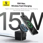Baseus MagPro Mágneses MagSafe Töltő 20W - Fekete