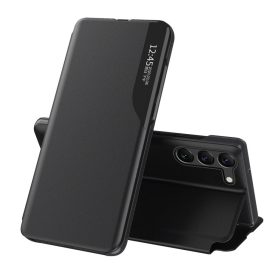 Xiaomi Poco C65 / Redmi 13C Tok - Eco Leather View Case - Fekete   Xiaomi Poco C65 / Redmi 13C Tok - Eco Leather View Case - Fekete