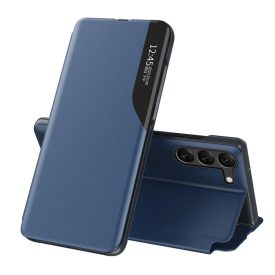 Xiaomi Poco C65 / Redmi 13C Tok - Eco Leather View Case - Kék   Xiaomi Poco C65 / Redmi 13C Tok - Eco Leather View Case - Kék