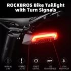 Rockbros LKWD-R1 Hátsó Kerékpárlámpa Lézerrel és Távirányítóval
