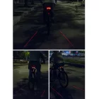 Rockbros LKWD-R1 Hátsó Kerékpárlámpa Lézerrel és Távirányítóval