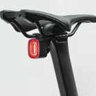 Rockbros Q2S Újratölthető Hátsó Kerékpárlámpa - Smart Stop System - Fekete