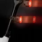 Rockbros Q2S Újratölthető Hátsó Kerékpárlámpa - Smart Stop System - Fekete