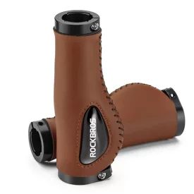 Rockbros Bőr Kerékpár Markolat x 2 db - Barna