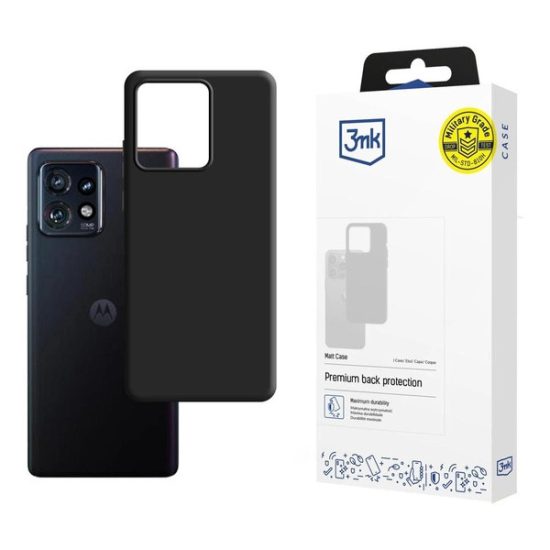 Motorola Edge 40 Pro 5G Tok - 3mk Matt Case - Fekete
