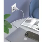 Choetech GaN Hálózati Töltő 30W - 1x USB-C PD - Fehér