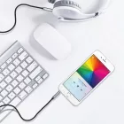 Choetech Audio Kábel AUX002 Mini Jack 3.5mm 1.2m - Fekete