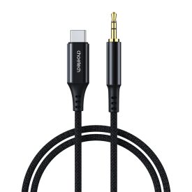 Choetech USB-C - 3.5mm Mini Jack Kábel - 1m - Fekete Choetech USB-C - 3.5mm Mini Jack Kábel - 1m - Fekete