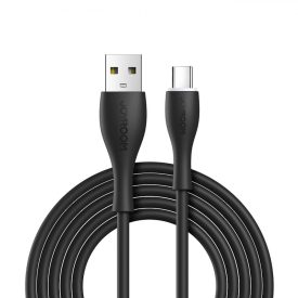 Joyroom Bowling USB-A - Lightning Kábel - 2m 3A - Fekete Joyroom Bowling USB-A - Lightning Kábel - 2m 3A - Fekete