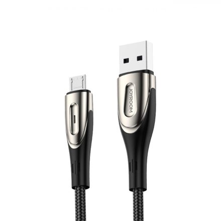 Joyroom USB - micro USB Kábel - 1.2m 3A - Töltésjelzővel - Fekete
