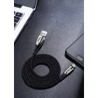 Joyroom USB-A - micro USB Kábel - 1.2m 3A - Töltésjelzővel - Fekete