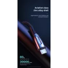 Joyroom USB-A - micro USB Kábel - 2m 3A - Töltésjelzővel - Fekete