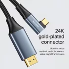 Joyroom USB-C - HDMI Kábel - 2m 4K 60Hz - Szürke