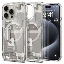 iPhone 15 Pro Tok - Spigen Ultra Hybrid MagFit - Zero One Titán   iPhone 15 Pro Tok - Spigen Ultra Hybrid MagFit - Zero One Titán
