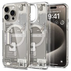 iPhone 15 Pro Max Tok - Spigen Ultra Hybrid MagFit - Zero One Titán   iPhone 15 Pro Max Tok - Spigen Ultra Hybrid MagFit - Zero One Titán
