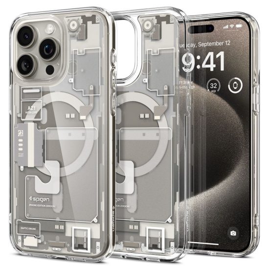 iPhone 15 Pro Max Tok - Spigen Ultra Hybrid MagFit - Zero One Titán