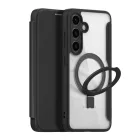 Samsung Galaxy S24 Tok - Dux Ducis Skin X Pro + MagSafe Gyűrűs Állvány - Fekete