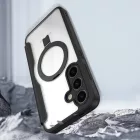 Samsung Galaxy S24 Tok - Dux Ducis Skin X Pro + MagSafe Gyűrűs Állvány - Fekete