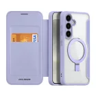 Samsung Galaxy S24 Tok - Dux Ducis Skin X Pro + MagSafe Gyűrűs Állvány - Lila