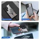 Samsung Galaxy S24 Ultra Tok - Dux Ducis Skin X Pro + MagSafe Gyűrűs Állvány - Fekete