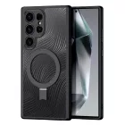 Samsung Galaxy S24 Ultra Tok - Dux Ducis Aimo Mag Támasztékkal - Fekete