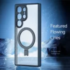 Samsung Galaxy S24 Ultra Tok - Dux Ducis Aimo Mag Támasztékkal - Fekete